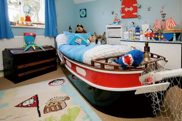 krevet u obliku broda za vase dete