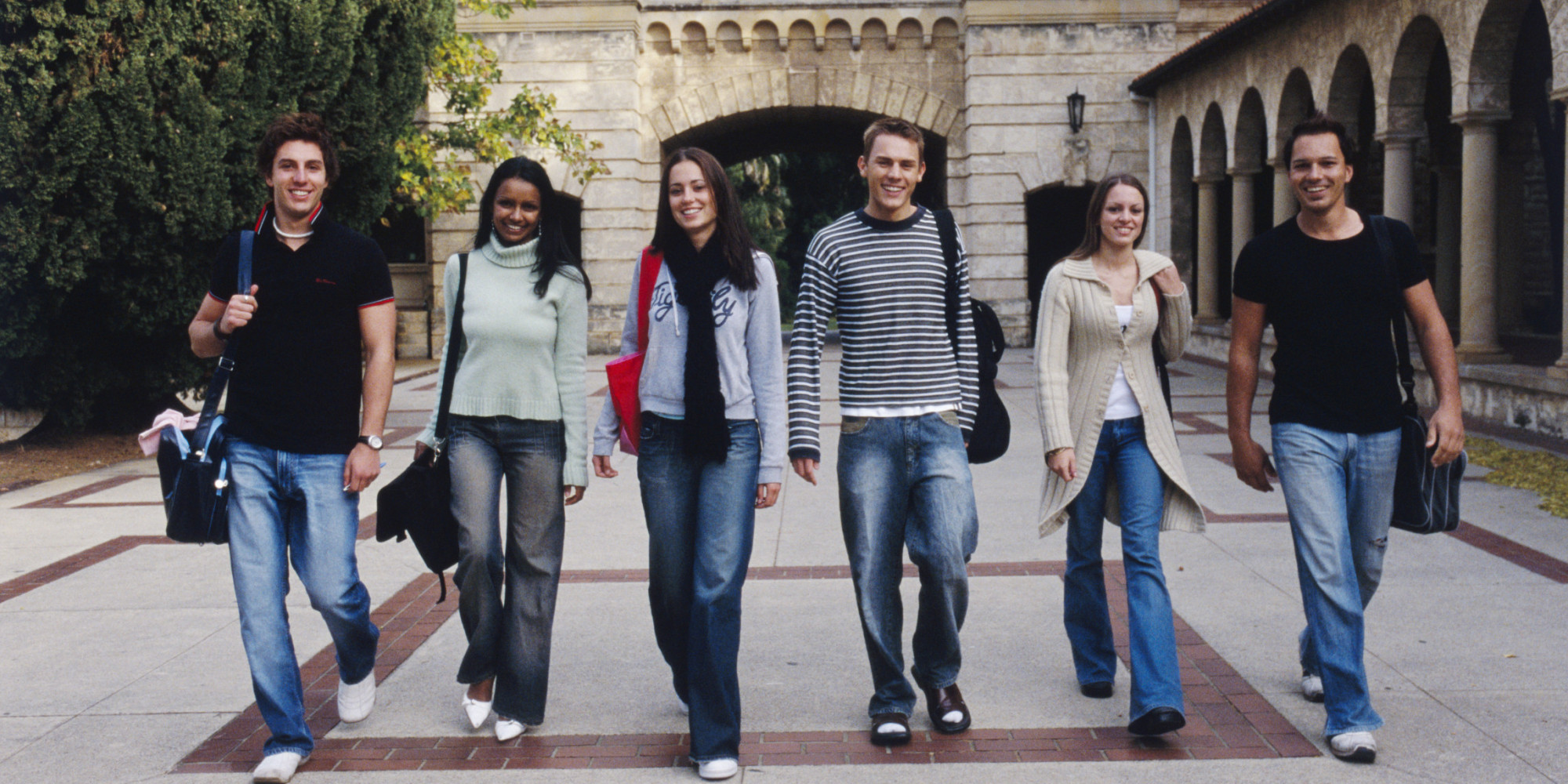 College Students Walking