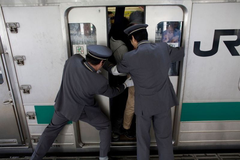 Tokyo s subway system is well developed and organised Some stations nadle more than 1 million passengers a day Most people use public transport to go to work Trains arrive every two minutes, Image: 49130285, License: Rights-managed, Restrictions: , Model Release: no, Credit line: Profimedia, Alamy