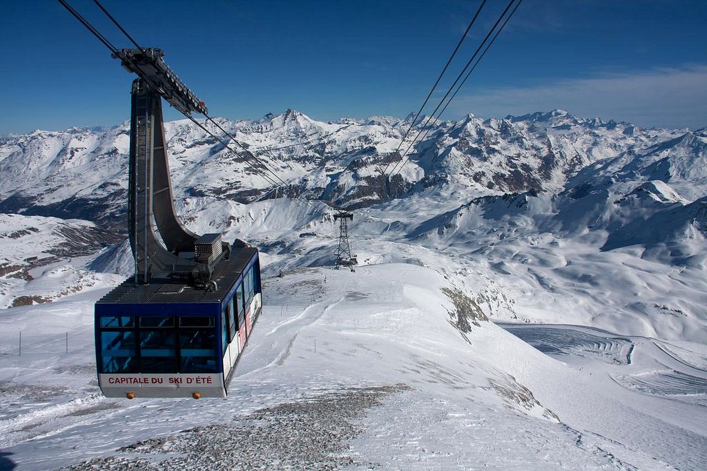 Views around Espace Killy the ski resorts of Tignes and Val D'Isere