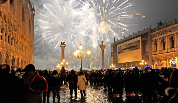 New Year's eve, Venice, Italy